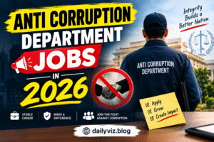 Anti Corruption Department Jobs 2026