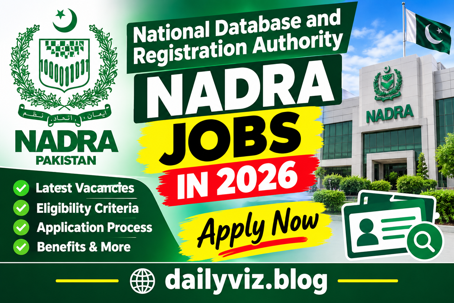 NADRA Jobs 2026 – Apply Now
